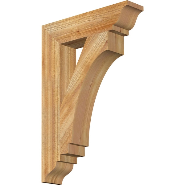 Ekena Millwork Imperial Traditional Rough Sawn Bracket, Western Red Cedar, 4"W x 18"D x 26"H BKT04X18X26IMP01RWR - main